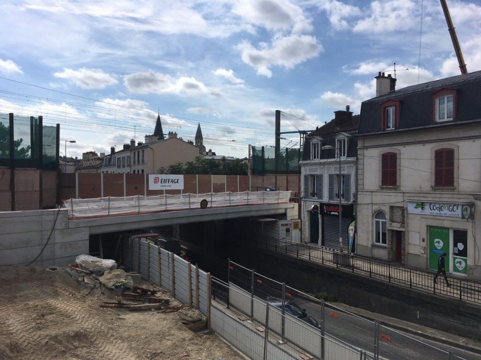Ouvrage d'art à Poissy