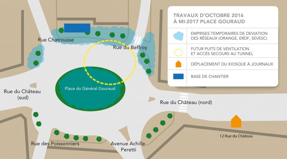 Place Gouraud - Travaux préparatoires