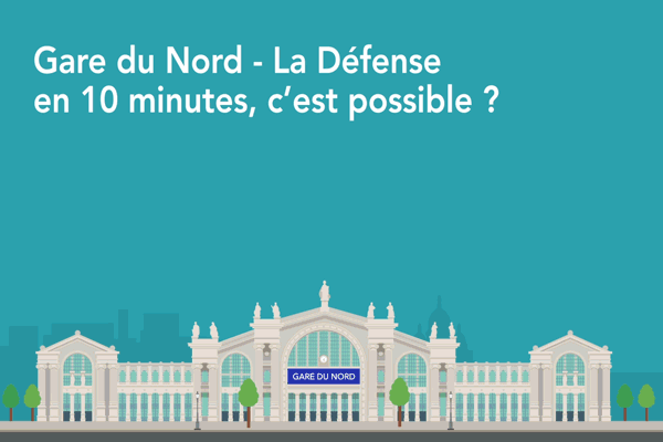 Gare du Nord – La Défense en 10 minutes, c'est possible ? Par hélicoptère... Ou dès 2022, avec la ligne E !
