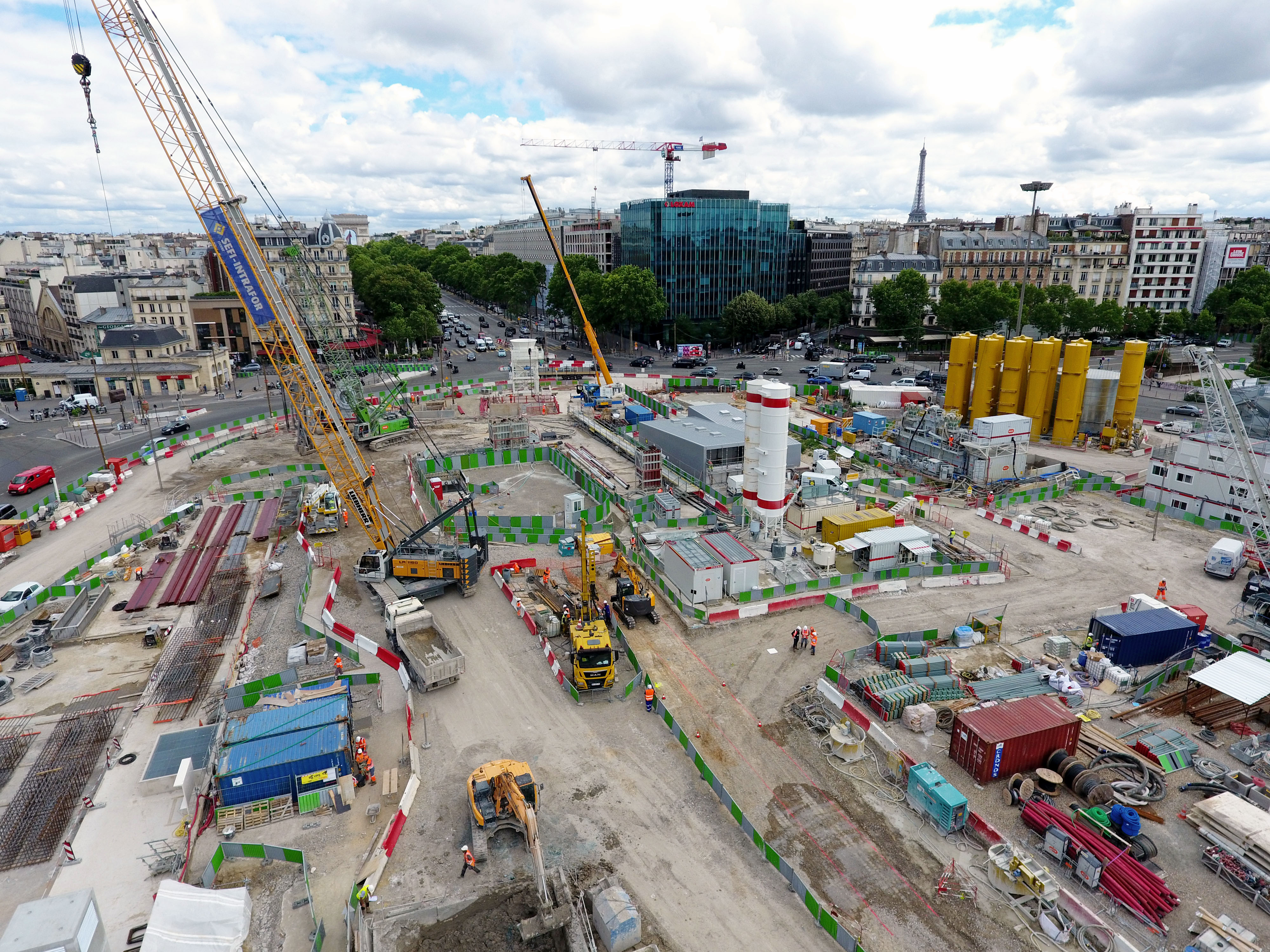 Les travaux de la PorteMaillot en photos été 2018 EOLE RER E