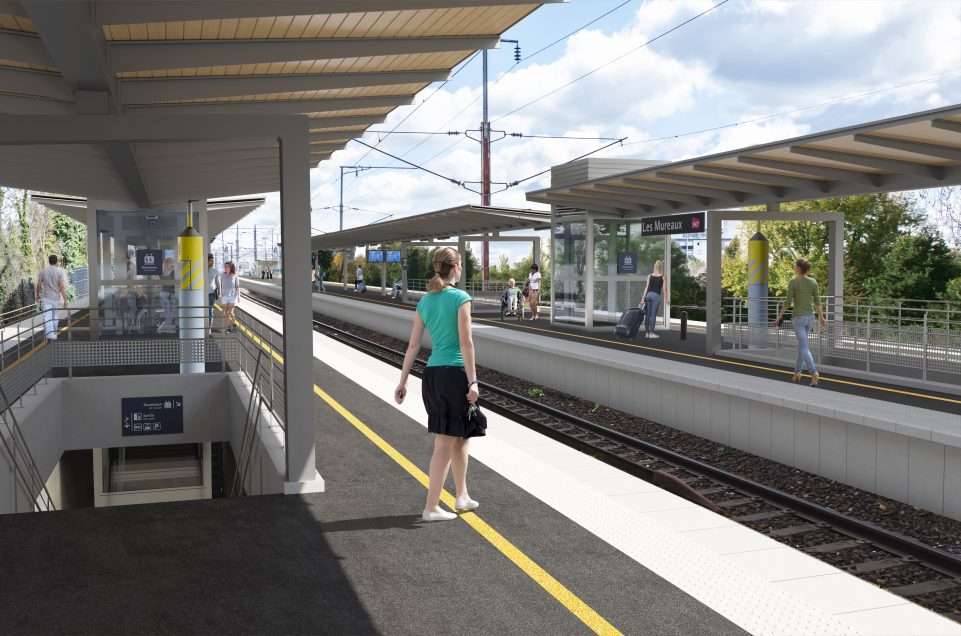 Projection après travaux des quais