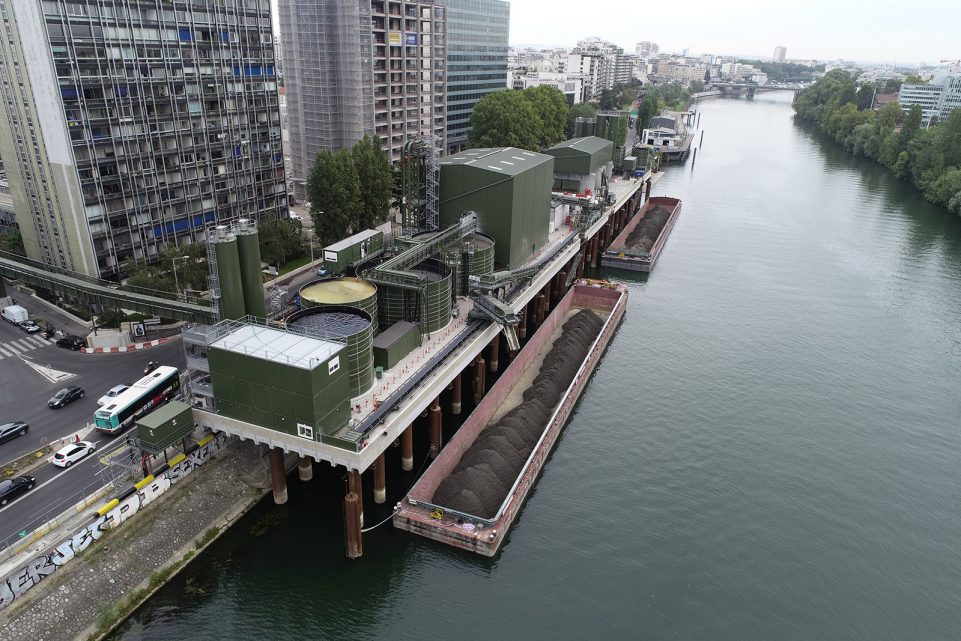 Vue aérienne de la BAse Seine