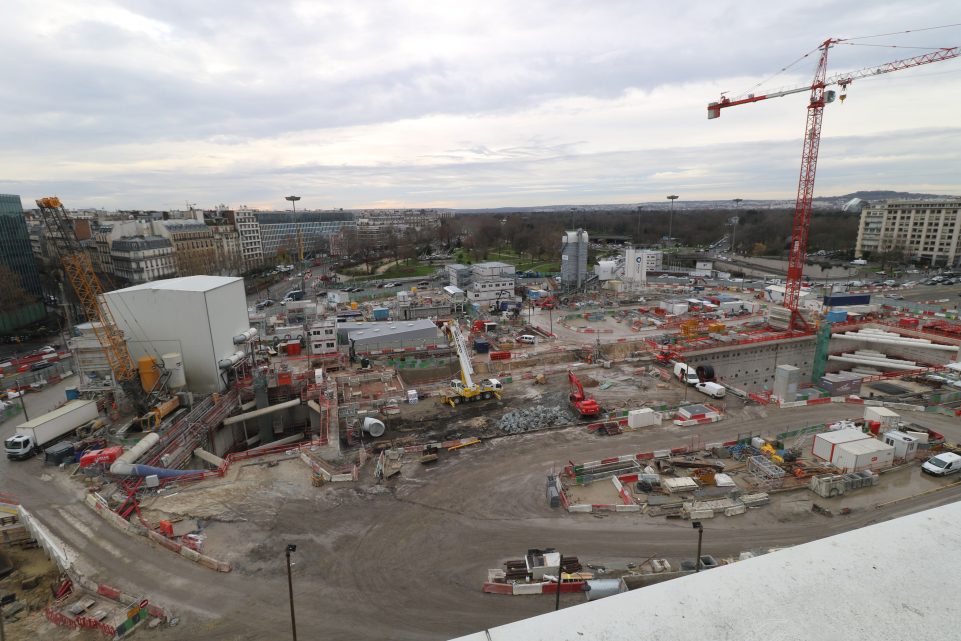 vu du chantier de la porte maillot