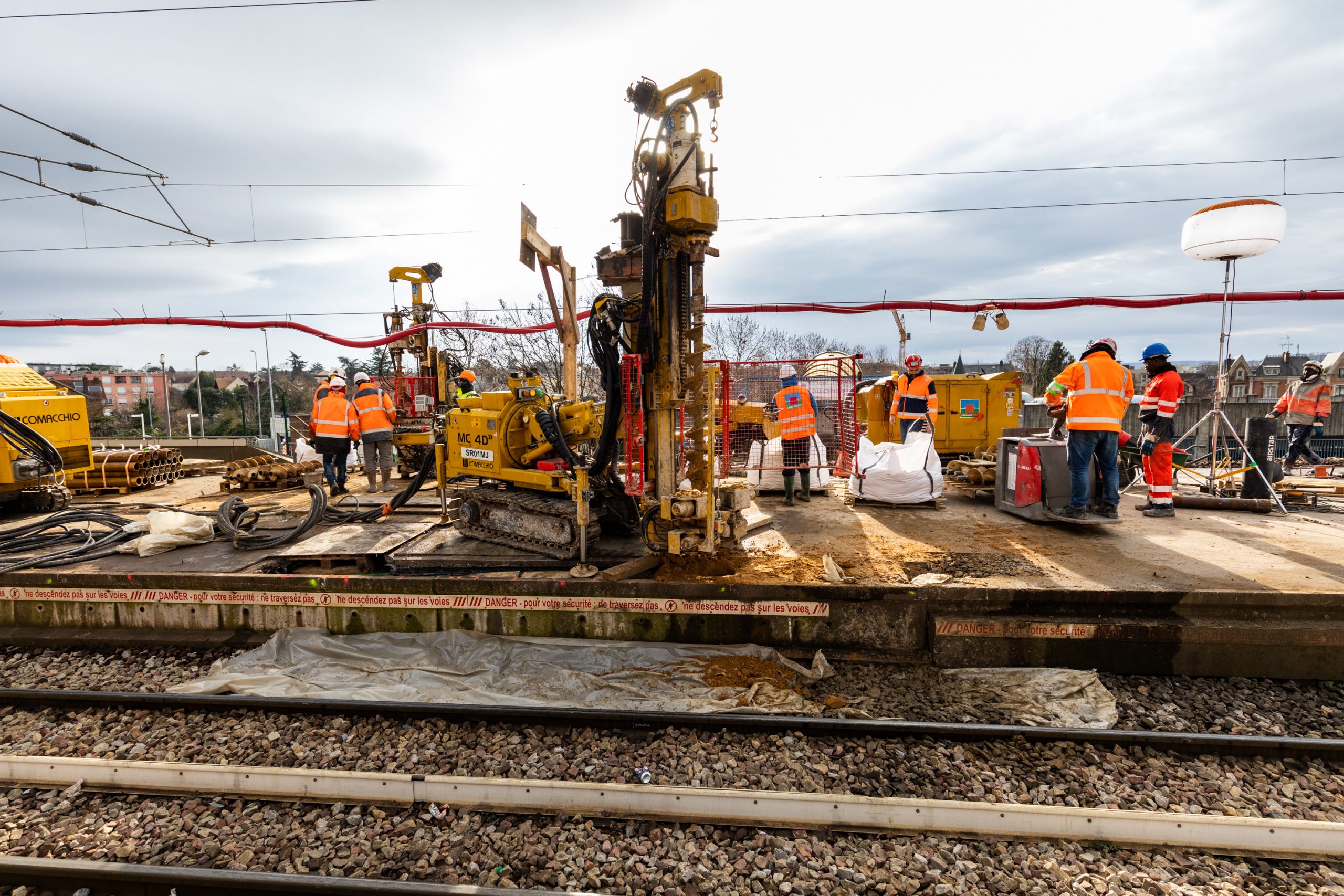 Travaux sur les quais