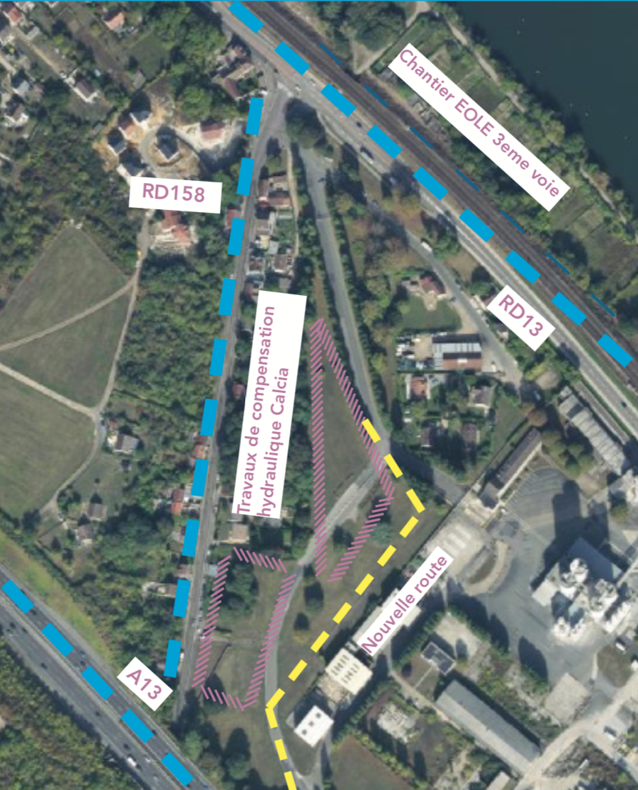 Zone des travaux