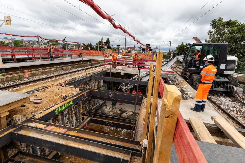 Travaux sur les fosses d'ascenseur