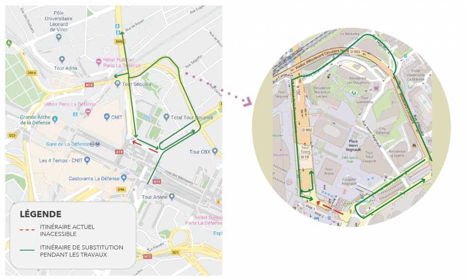 plan de la déviation