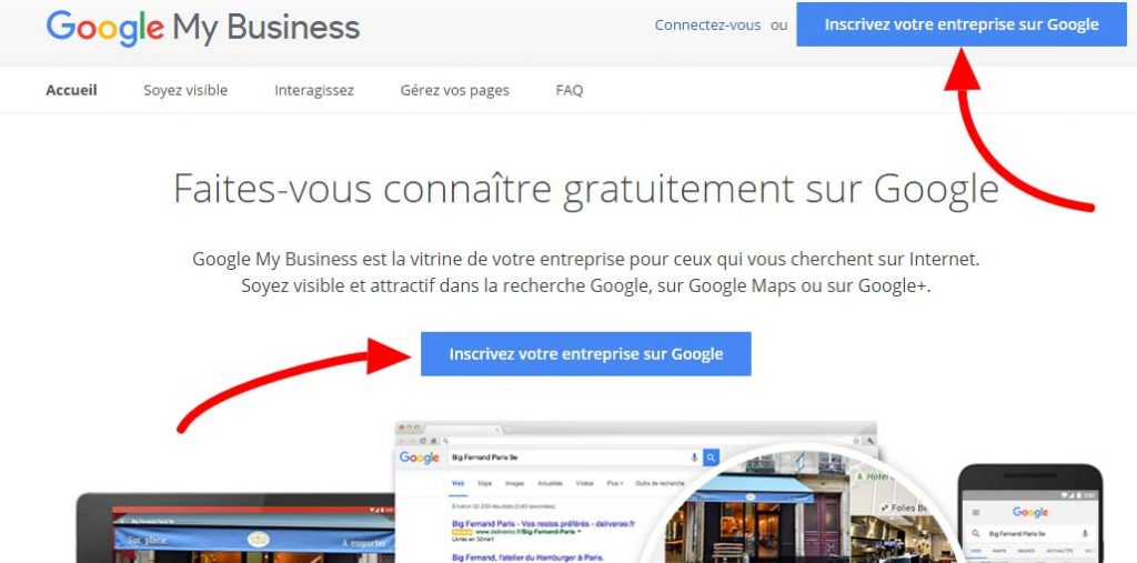 comment apparaitre sur google maps