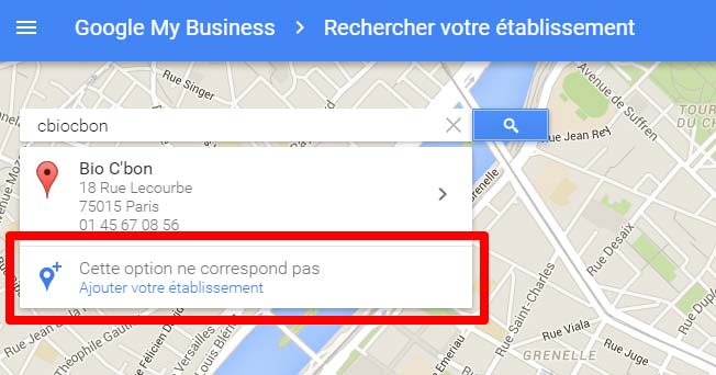 fiche google entreprise