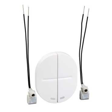 Ovalis - 2 demi-touches+1 voyant- pour interrupteur coloris blanc