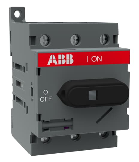 Interrupteur-sectionneur abb, 3p, 63a, 750v c.a.