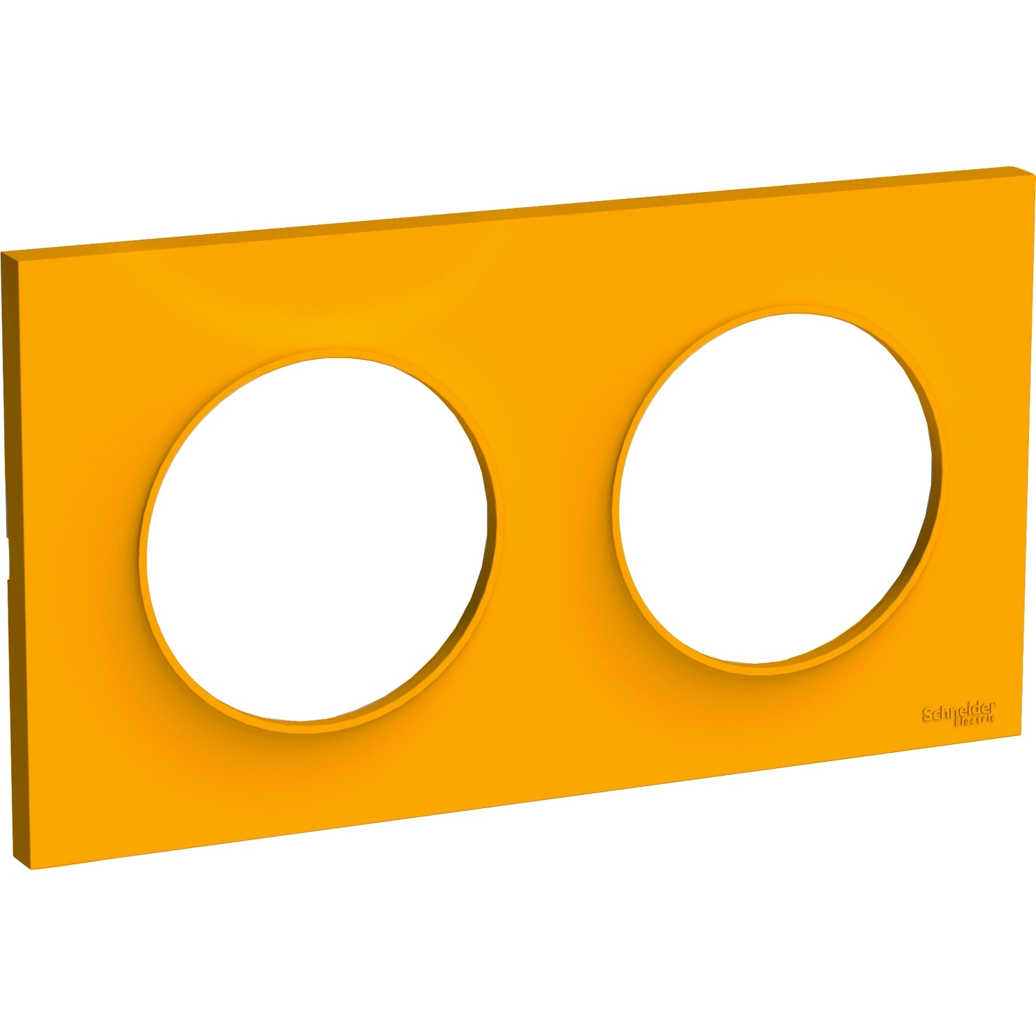 Odace - styl - plaque - ambre (pantone 7549c) - 2 postes horizontal 71mm | 2 postes vertical 71mm - 