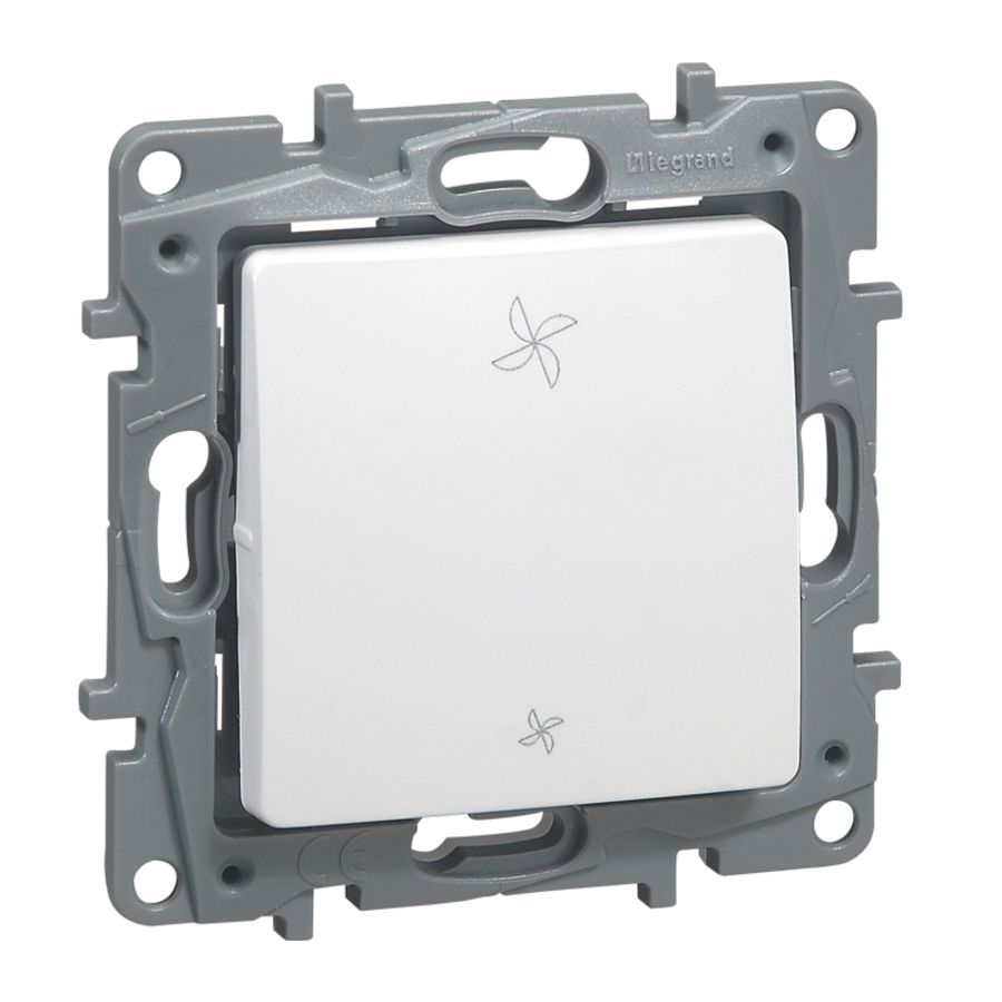 Legrand poussoir de vmc niloe 2 positions blanc