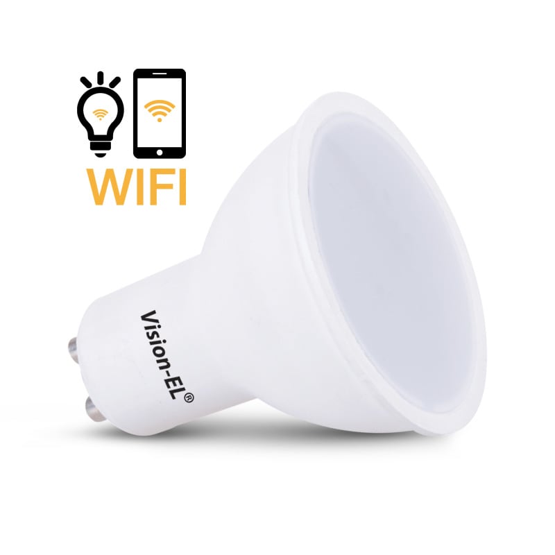 Led 5w gu10 wifi 100 cct + rgb boite