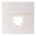 Corning - connecteur face avant inclinée 45x45 pour 1 rj45 blanc