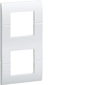 Plaque double verticale entraxe 71 2x2 modules - ws408n hager