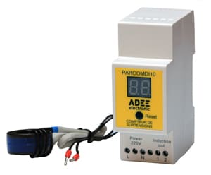 Compteur d'impulsion de foudre pour installation sur câble de terre ou d'équipotentialité, alimentat