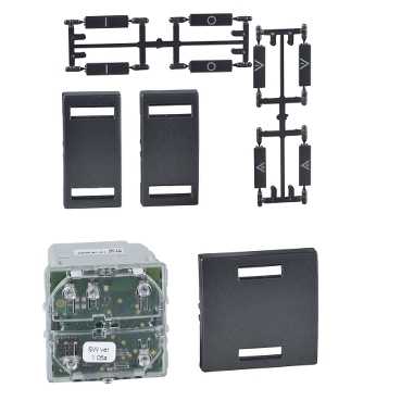 Unica sans fil - combiné on/off poussoir 2 ou 4 boutons - graphite