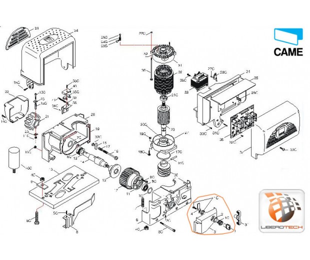 Trappe de deverrouillage - bk