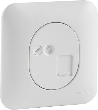 Prise rj45 cat5 ovalis blanc