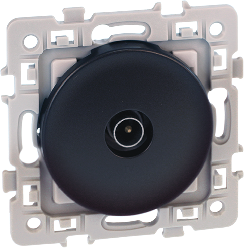 Prise tv simple square 1 poste - vulcain - 60364