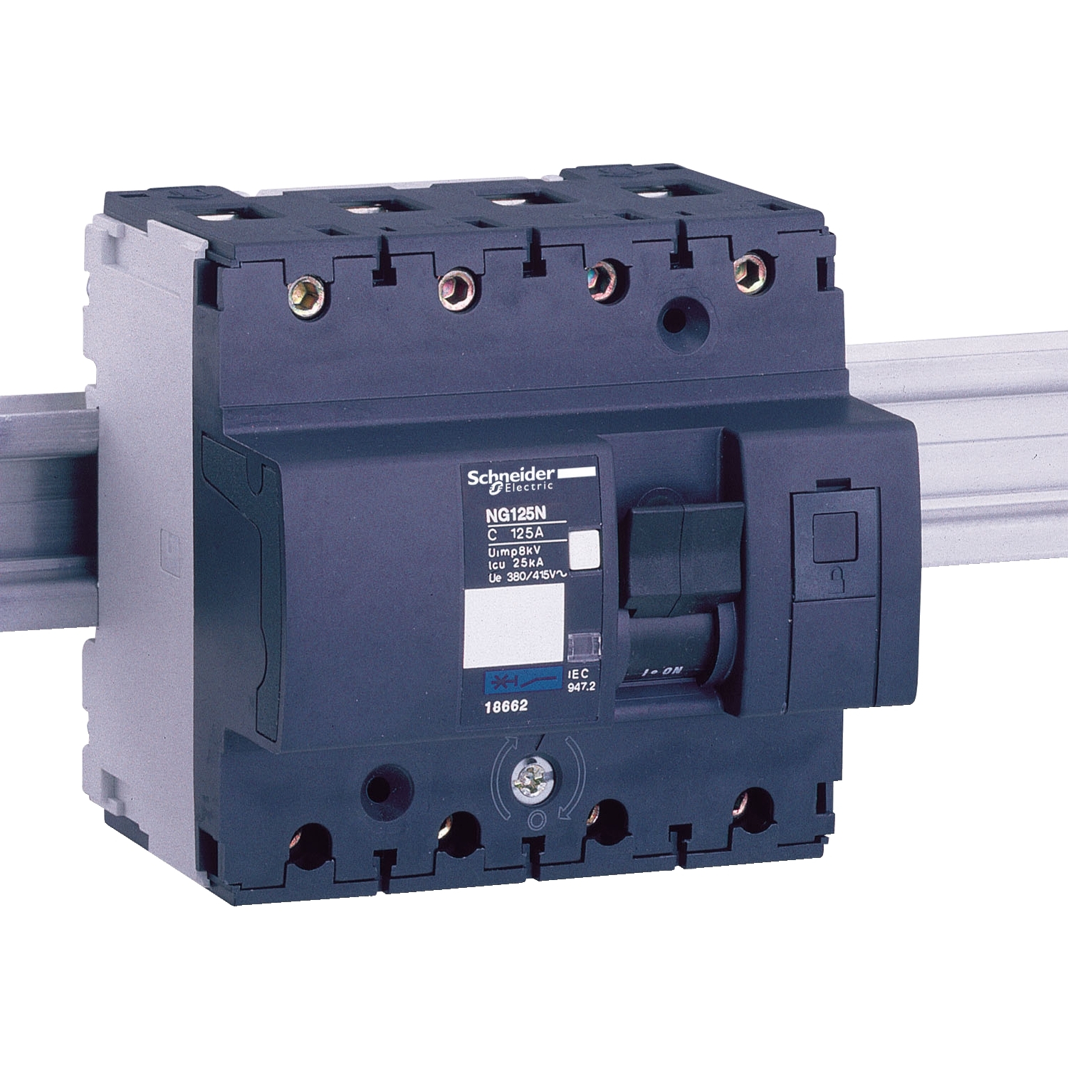SCHNEIDER ELECTRIC Disjoncteur modulaire miniature NG125N Acti9 - 4P - 125A - Courbe D