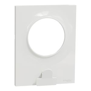 Odace plaque blanc avec pince multi-usage 1 poste