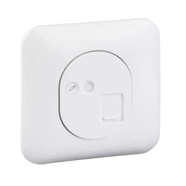 Ovalis - prise rj45 - cat.5E utp - grade 1 - téléphone - -mécanisme avec une plaque de fixation comp