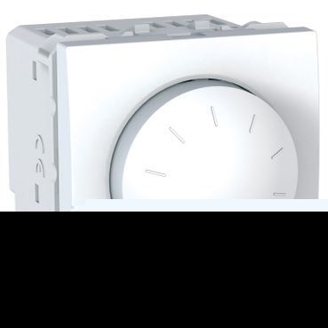 Unica - variateur rotatif - va et vient - 40..400W - 2 modules - blanc