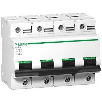 Acti 9 - disjoncteur c120h - 4p - 80a - courbe d - ui 500v ca - pdc : 10ka icu - 440 v ca | 15000 a 