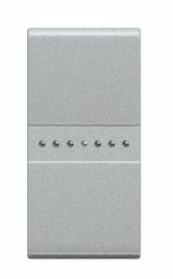 Interrupteur livinglight à deux directions, 16ax, 250v, un module, avec bornes automatiques