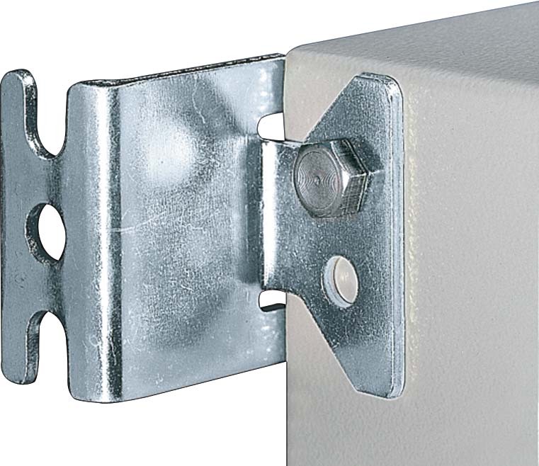 Pattes de fixation murale pour coffrets kl, eb, bg, ae, el, parties supérieures de pupitres tp et bo