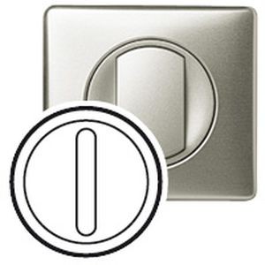 Enjoliveur voyant intégré céliane - va-et-vient / poussoir silencieux - titane