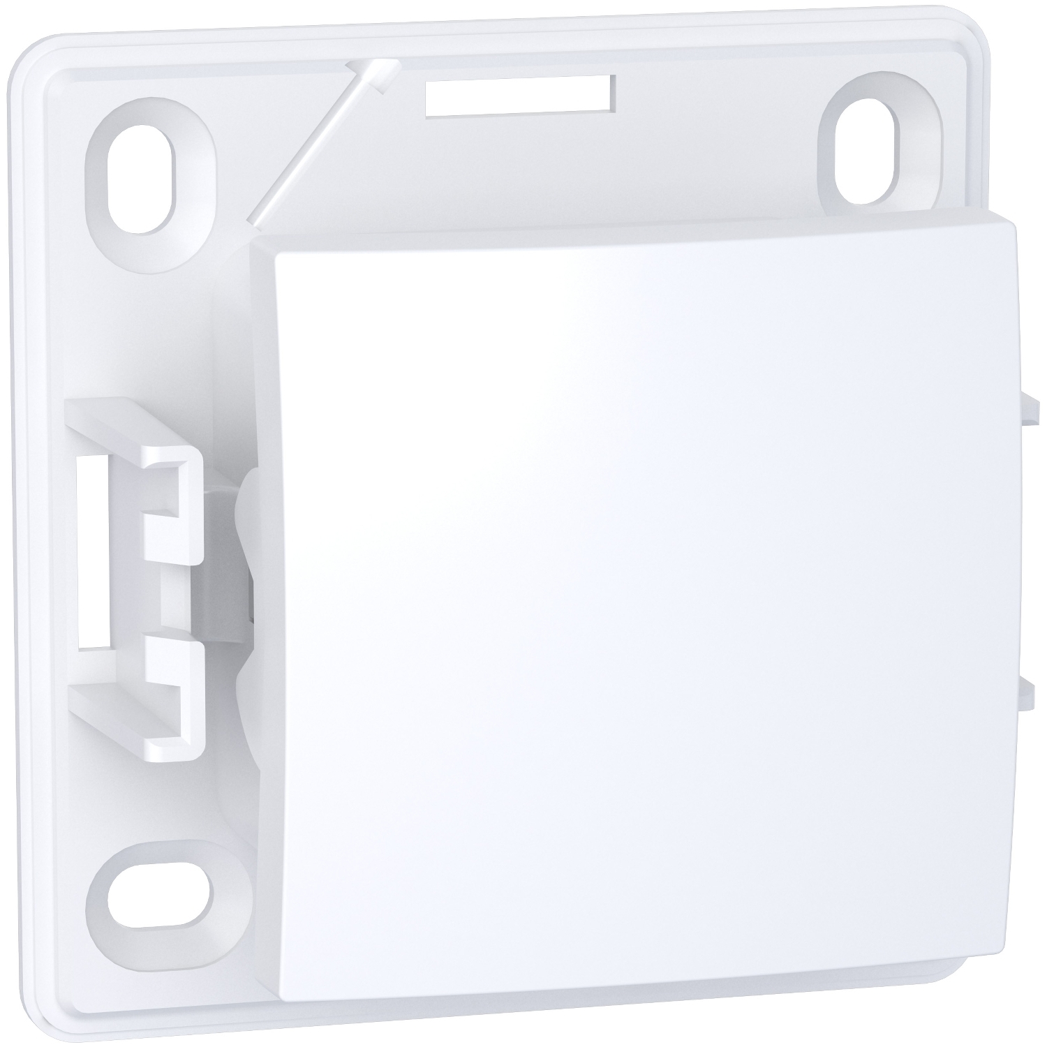 Alréa, poussoir à fermeture, blanc polaire