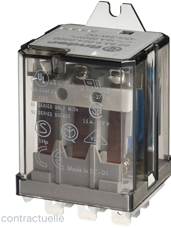 Relais de puissance 3rt 16a 230v ac faston 250 257044 finder 628382300009