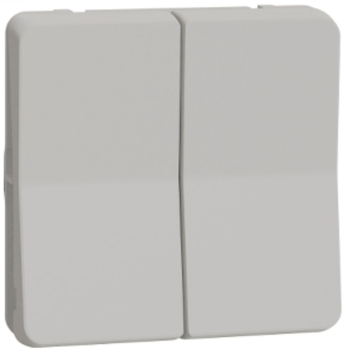 Interrupteur double va-et-vient blanc composable - mur39022 schneider electric