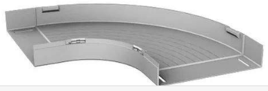 Unex 66210 u23 x support mural courbe de 90 °, gris, 60 mm hauteur x largeur 200 mm