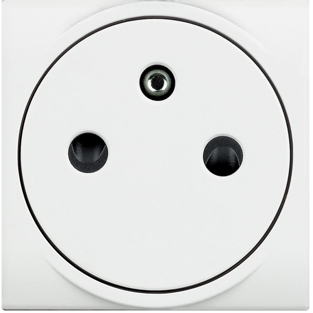 Prise affleurante 2p+t 16a 250v 2 modules bornes auto blanc - n4142af bticino