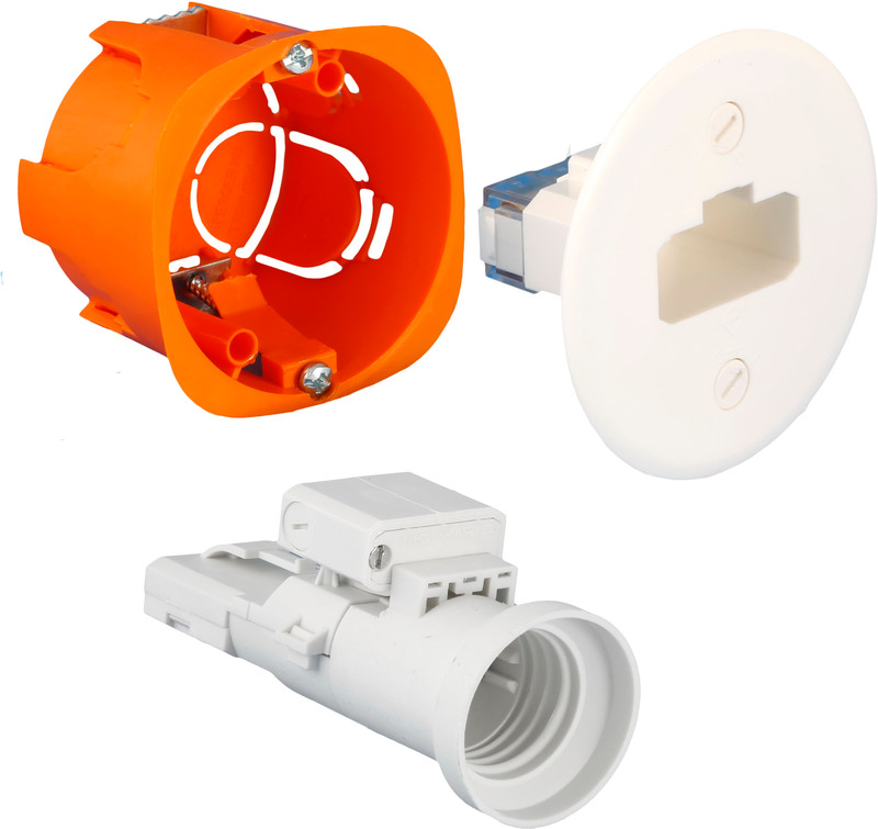 Kit applique e27 d67 + douille prof 39mm