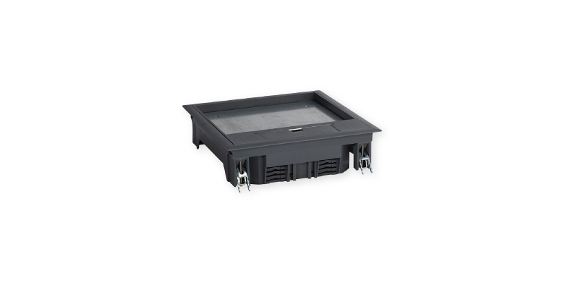 Boîte de sol carrée pour 12 modules, dimensions 22,5 x 45 cm