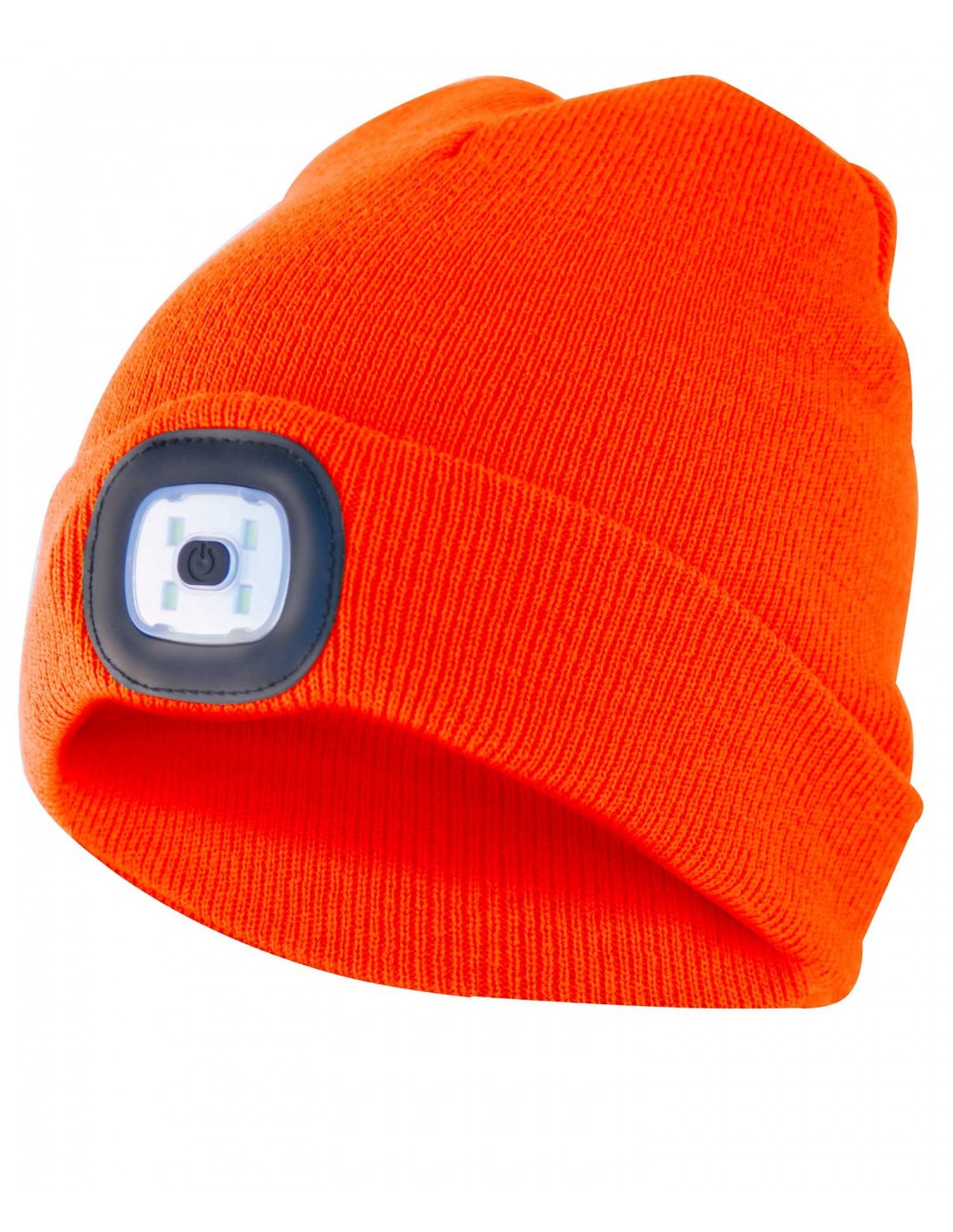 Bonnet led rechargeable orange fluo - velamp