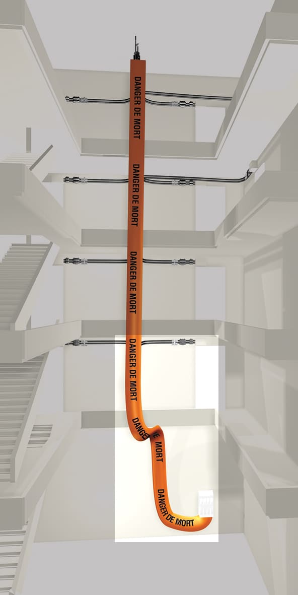 Pack bas colonne provisoire rapid'pro. Permet de raccorder la colonne provisoire au ccpc ou au spcm.