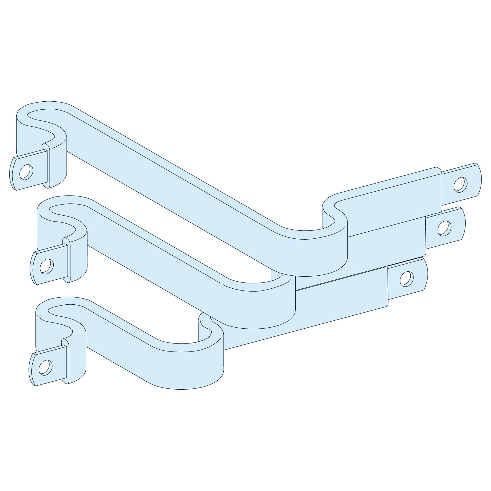 Prismaset p active - liaison fixe pour jeu de barre vertical nsx100/250 controlée par une commande r