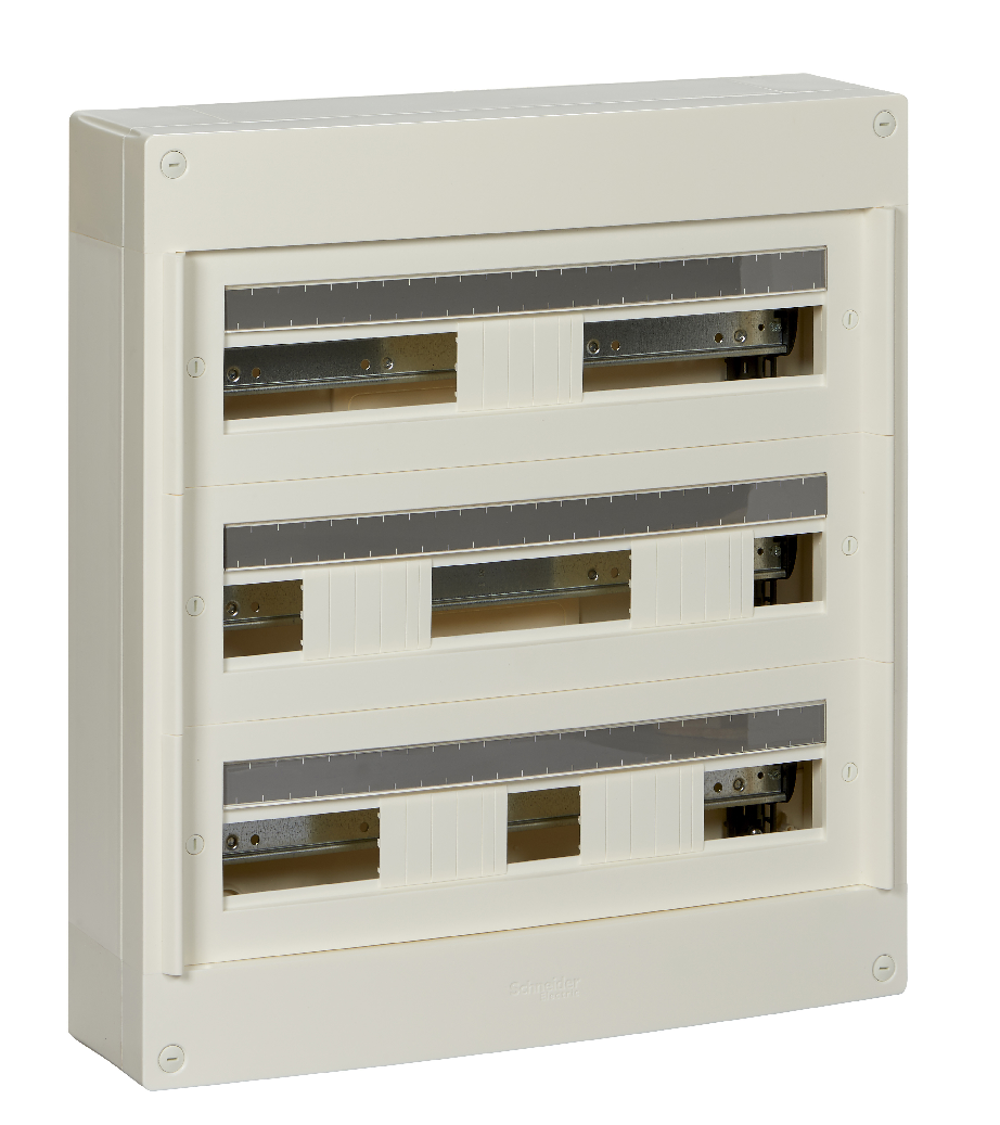 Pragma - coffret en saillie 3 rang.24 Modules - 160a - sans porte - blanc