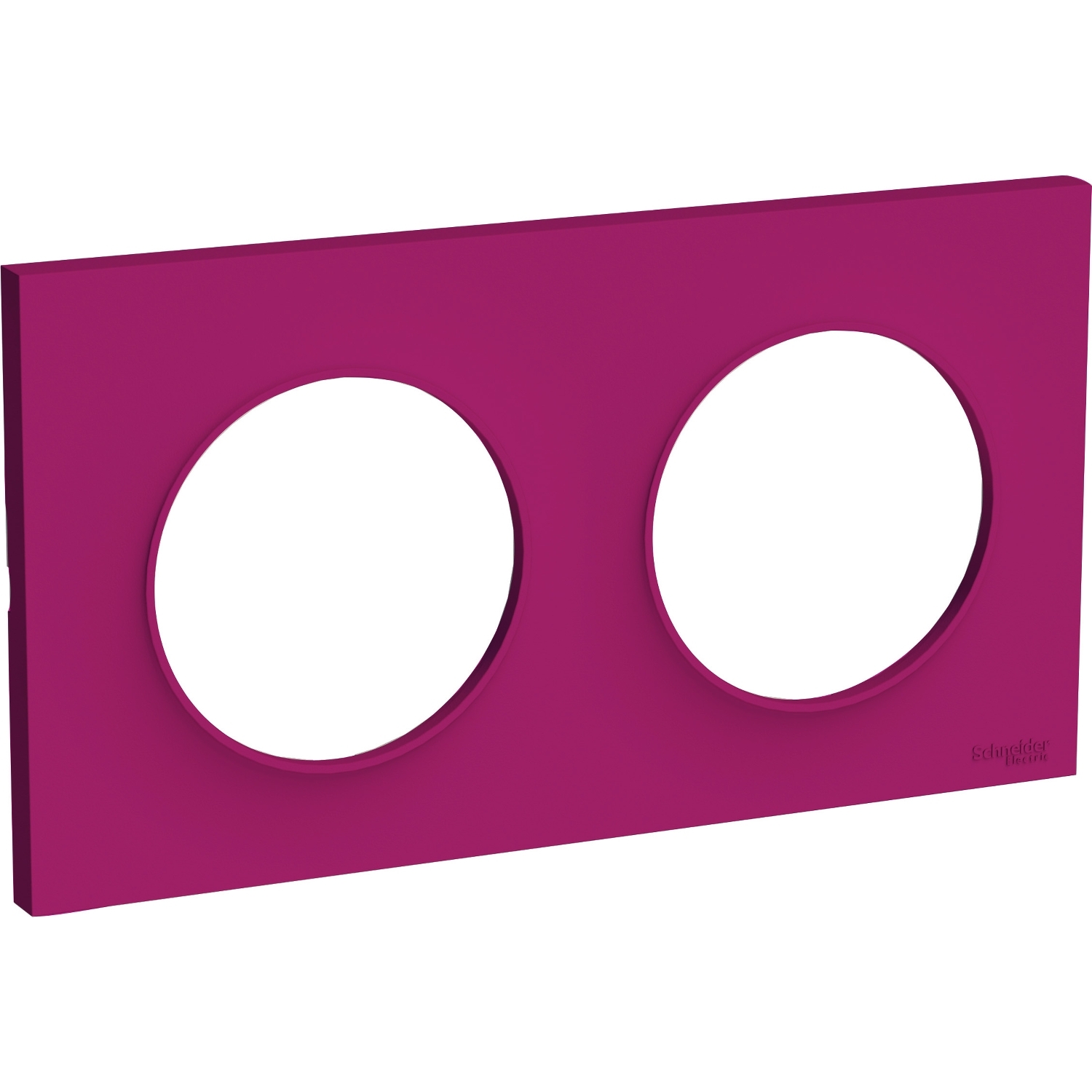 Odace - styl - plaque - violet (pantone 7648c) - 2 postes horizontal 71mm | 2 postes vertical 71mm -