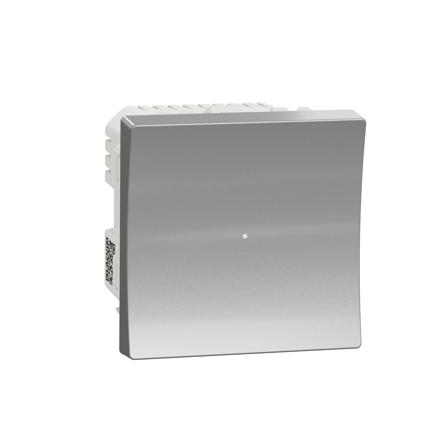 Wiser unica - bouton poussoir - 10a - zigbee - alu - mécanisme 45x45 - permet de gérer la lumiere en