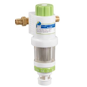 Filtre auto-nettoyant manuel anti-sédiments 90 microns, à volant, d. 1 1/4”