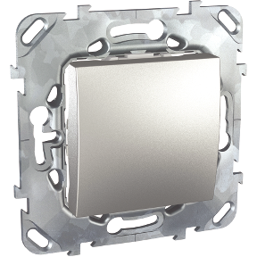 Unica top/class - rocker switch - 2-way - 10 ax 250 vac - 2 m - alu.