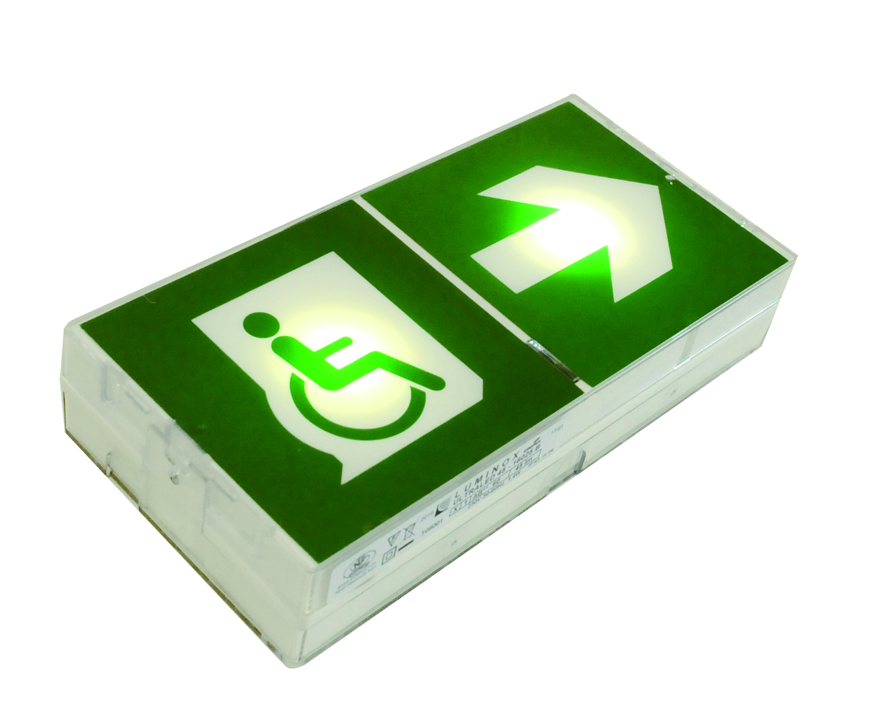 Bloc ultraled -fonction dbr- sati - 100% leds - nf environnement - np - 45 lm - ip43/ik08 - boitier 