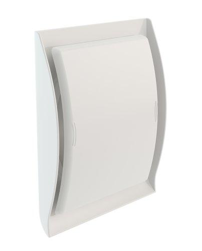 Grille design d125 conf.regl gaz blanc